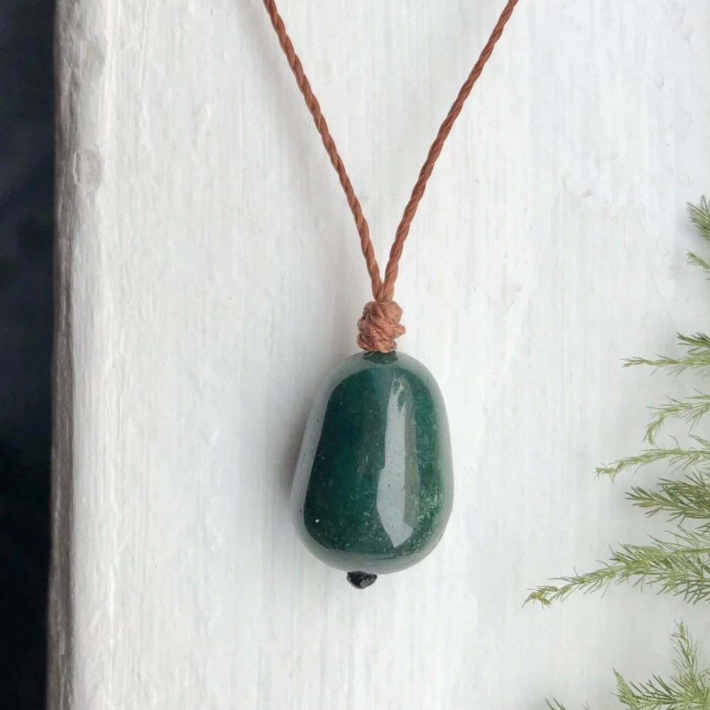 Dainty Light Moss Agate (Brown) Necklace/Choker
